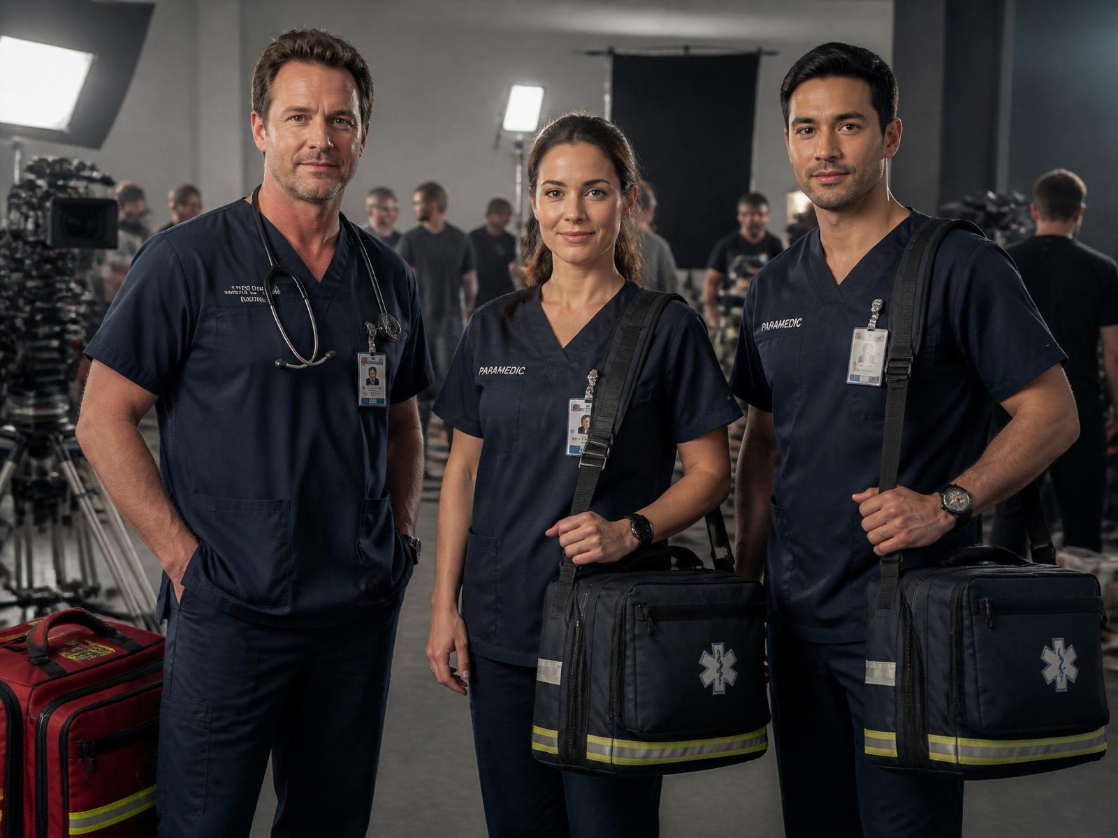 Aadvika medical team — doctor and paramedics on site